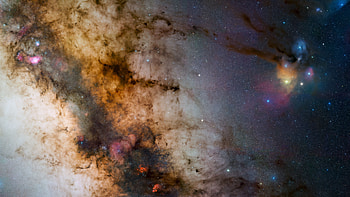 Universe, Stars, Brown, Nebula, Galaxy HD wallpaper