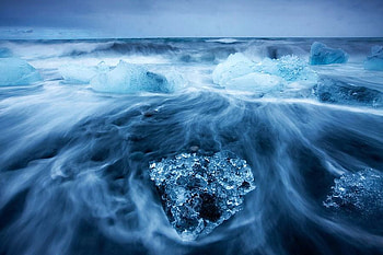 Dimonds in Sea, sea, beautiful, dimonds HD wallpaper