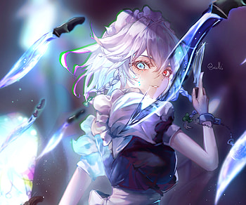 Sakuya Izayoi, Sakuya Izayoi, Anime, Touhou HD wallpaper