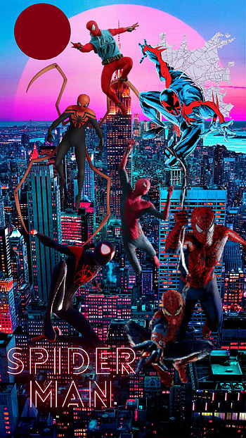 Spidermen, red, spiderman HD phone wallpaper