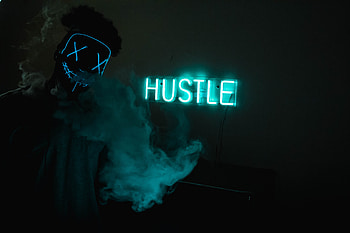 Mask Guy Hustle Neon Concept , mask, neon, graphy HD wallpaper