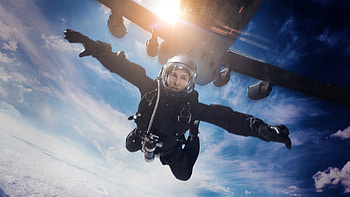 Mission Impossible Fallout Jumping Out Of Plane Poster, mission-impossible-fallout, mission-impossible-6, movies, 2018-movies, tom-cruise, poster HD wallpaper