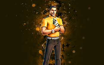 Yellow Eagle Enforcer, , yellow neon lights, Fortnite Battle Royale, Fortnite characters, Yellow Eagle Enforcer Skin, Fortnite, Yellow Eagle Enforcer Fortnite HD wallpaper