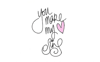 you make my heart sing, words, pink, love, happy, Valentine Day, heart HD wallpaper