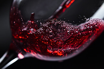 Clear crystal wine, Macro view, Wineglass close-up, Drinking glass HD wallpaper