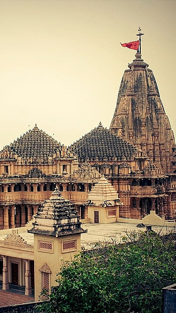 Somnath Mahadev, Old Temple HD phone wallpaper