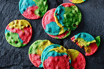 Cookie, Bursting with flavors, Delightful rainbow hues, Homemade goodness HD wallpaper