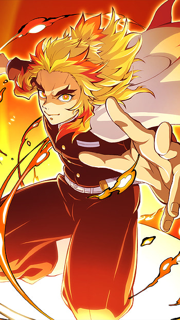 Kyojuro Rengoku, Kyojuro Rengoku, Anime, Demon Slayer: Kimetsu no Yaiba HD phone wallpaper