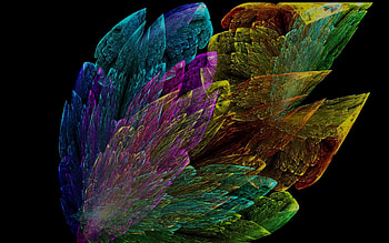 Abstract, Leaves, Smoke, Colorful, Colourful, Beautiful Abstraction HD wallpaper