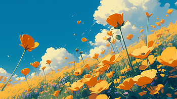 California Poppy Meadow, nature, flower, poppy, California Poppy, yellow HD wallpaper