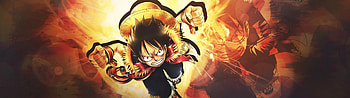 One Piece, Dual screen HD wallpaper