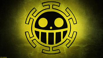 Trafalgar Law, One Piece anime, Jolly Roger, Yellow HD wallpaper