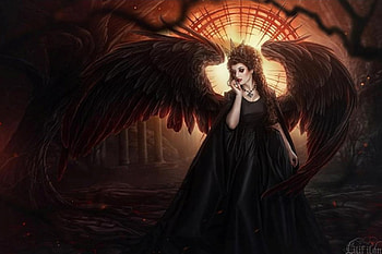 Limbus, wings, angel, abstract, fantasy HD wallpaper