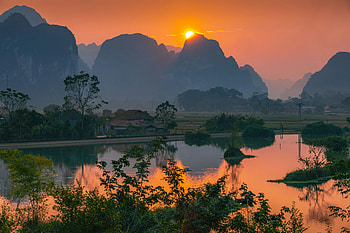 landscape, sunset HD wallpaper