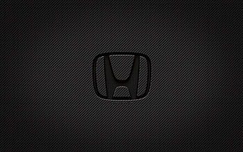 Honda carbon logo, , grunge art, carbon background, creative, Honda black logo, cars brands, Honda logo, Honda for with resolution . High Quality, Honda Emblem HD wallpaper