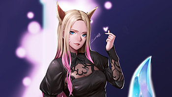 Elf Black Dress Girl , elf, artist, artwork HD wallpaper