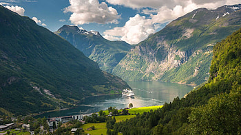 Geirangerfjord exploration, Nordic adventures, Nature's wonders, Travel guide HD wallpaper