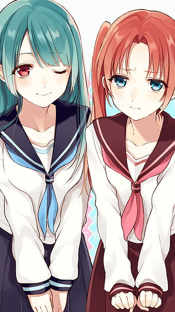 Anime Best Friends, Shy HD phone wallpaper