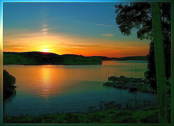 Beautiful Lake, beautiful, , lake, sunset HD wallpaper