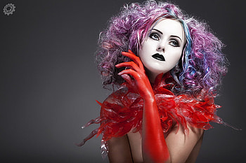 couture_plastic, couture, plastic, face, girl, female HD wallpaper