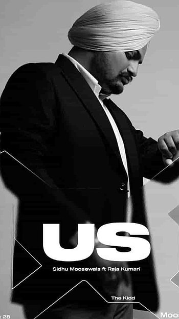 Sidhu Moose Wala Black, Poster Background, background, poster HD phone wallpaper