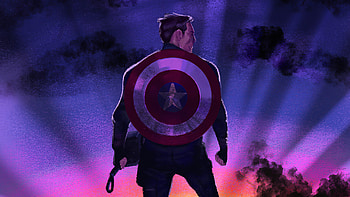Captain America Sunrise, captain-america, superheroes, artwork, artstation HD wallpaper