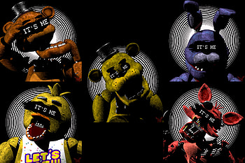 Ultimate Freddy & Golden Animatronics - Five Nights at Freddy's Iconic Faces, Freddy (Five Nights at Freddy's), Golden Freddy (Five Nights At Freddy's), video game, Freddy Fazbear's Pizza, Five Nights at Freddy's HD wallpaper