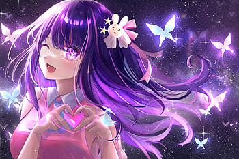 Hoshino Ai, Ai Hoshino, Anime, Oshi no Ko HD wallpaper