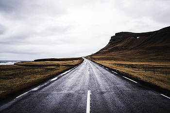 Nature, Rock, Coast, Road, Winding, Sinuous HD wallpaper