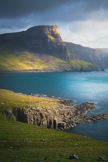 Landscape, Nature, Sea, Rock, Shore, Bank, Cliff HD phone wallpaper