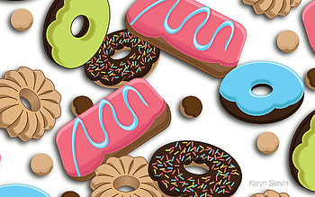 Food, Background, Dessert, Cookies HD wallpaper