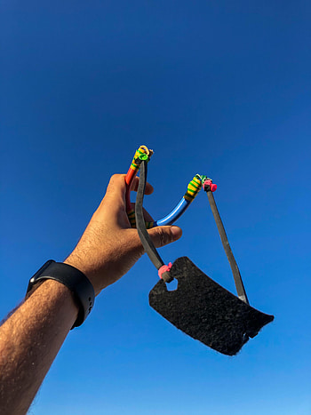 Sky, Clock, Hand, Miscellanea, Miscellaneous, Slingshot HD phone wallpaper