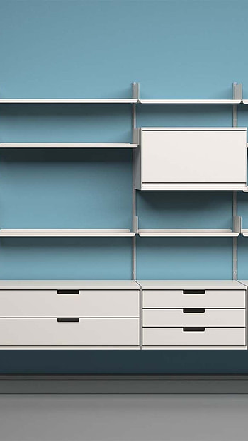 Shelf, Blue Wall HD phone wallpaper
