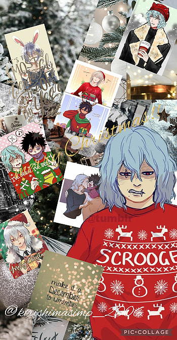 Day 21, Christmas countdown: day 21, mha, bnha, cute, Christmas aesthetics, shigaraki, L.O.V, gold, japanese, tomura, bnva, mva, silver, positive quotes, anime, tomura shigaraki HD phone wallpaper