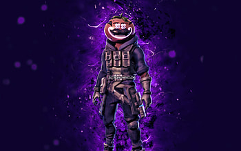 Militia Glow Hothouse, , violet neon lights, Fortnite Battle Royale, Fortnite characters, Militia Glow Hothouse Skin, Fortnite, Militia Glow Hothouse Fortnite HD wallpaper