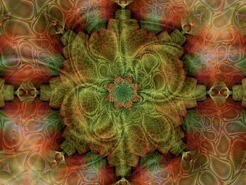Fruit Squash, olive green, rust coloured, fractal HD wallpaper