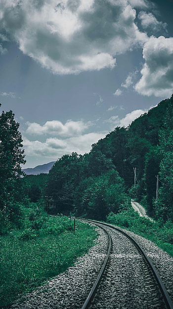man made, railroad HD phone wallpaper