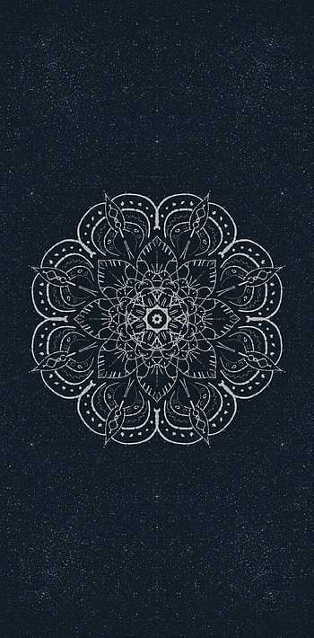 Calm down, awesome, art, minimal, zen, mandala, cool, unique, hippie, boho, blue_and_white HD phone wallpaper