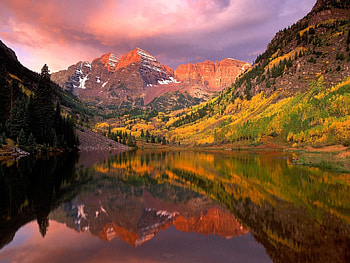 Fall Mountains, autumn, colorful, sky, mountains HD wallpaper
