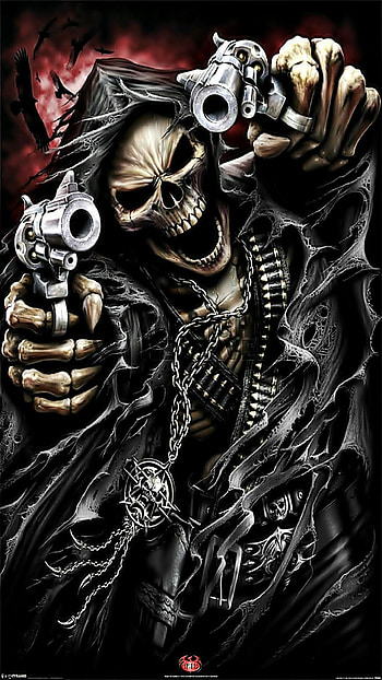 *Skeleton, Clowns and Scary Wallpap ideas in 2021. skull , skull art, skull artwork, Gangster Skeleton HD phone wallpaper