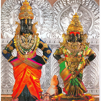 vitthal , hindu temple, tradition, art, ritual, psychedelic art, Vitthal Rukmini HD phone wallpaper