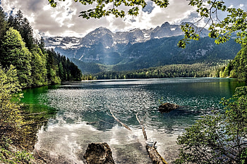 Mountain Lake, Lake, Nature, Tree, Mountain HD wallpaper