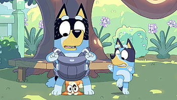 Bluey Cartoon, Bluey HD wallpaper