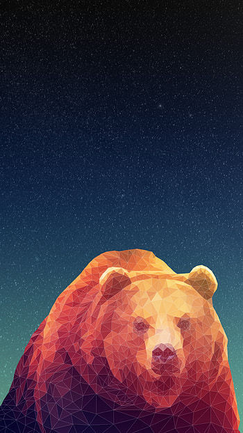 Angry bear , Aggressive stance, Wild nature, Powerful presence HD phone wallpaper