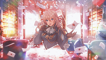Violet Evergarden Anime, violet-evergarden, anime-girl, anime, artist, artwork, digital-art HD wallpaper