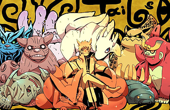 Matatabi, Naruto anime, Isobu HD wallpaper