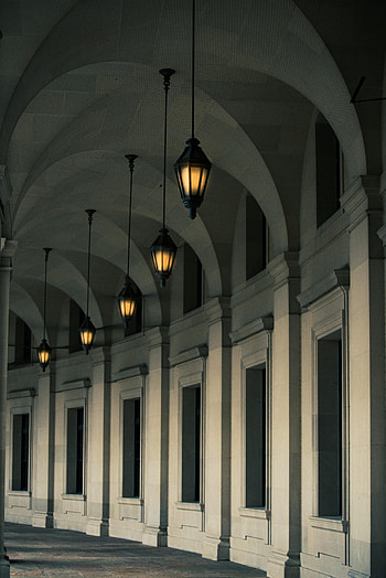 Architecture, Building, Lights, Miscellanea, Miscellaneous, Lanterns, Column, Columns HD phone wallpaper