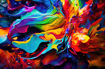 Abstract Pattern, glow, particle, neon, lines, rainbow, Abstract, pattern HD wallpaper