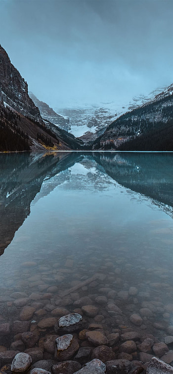 Lake Louise, Stunning , beauty, Nature's serenity HD phone wallpaper