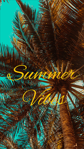Summer, Words, Palm, Mood, Vibration, Vibrations HD phone wallpaper